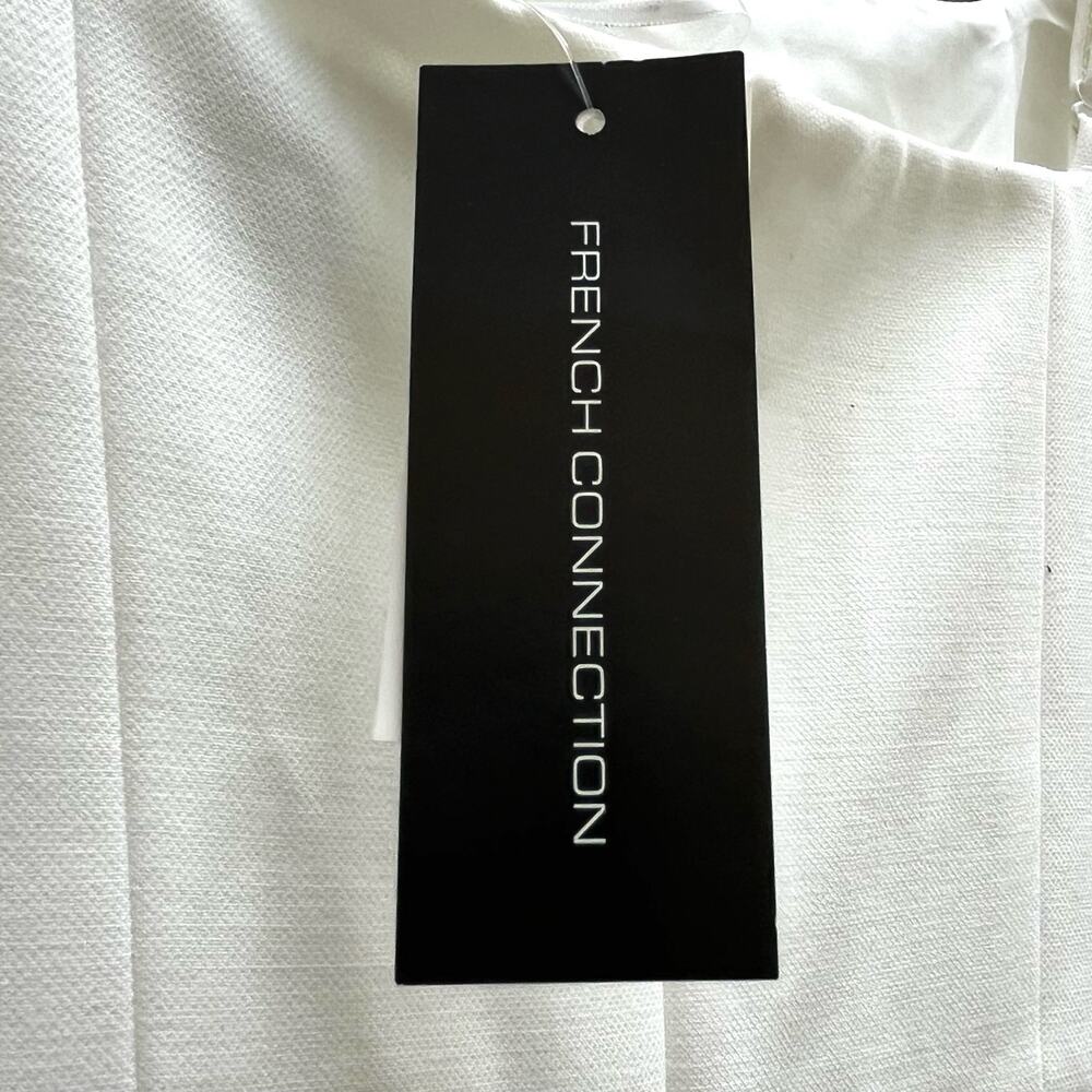 NEW French Connection Cream Whisper Sleeveless Mini Dress Adjust Straps Womens 2 - Picture 5 of 9